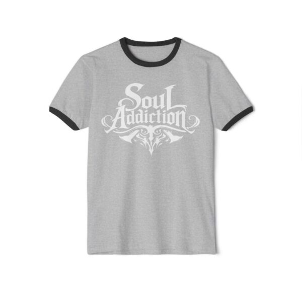 Soul Addiction Ringer T-Shirt — Retro Gothic Band-Style Tee