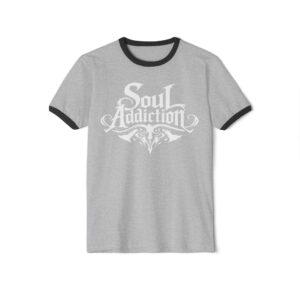 Soul Addiction Ringer T-Shirt — Retro Gothic Band-Style Tee