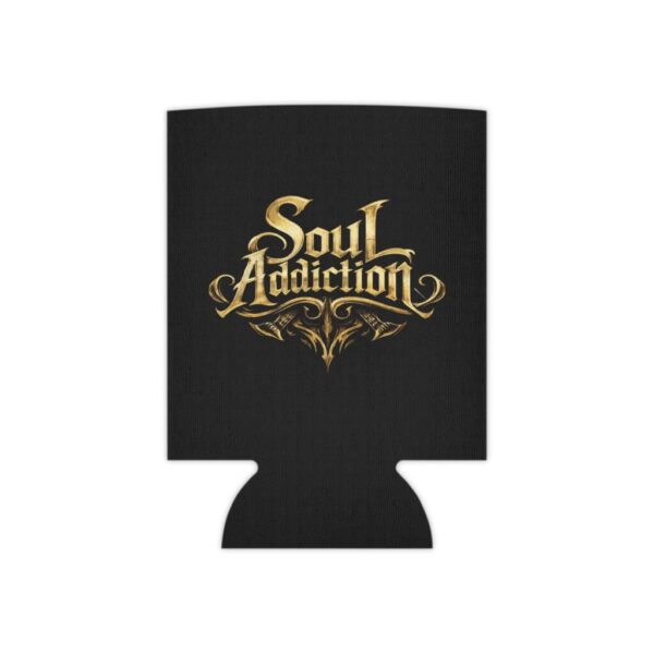 Can Cooler — "Soul Addiction" Gold Script Can Cooler (Black)